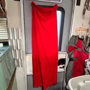 a new day Vibrant Red Maxi Skirt